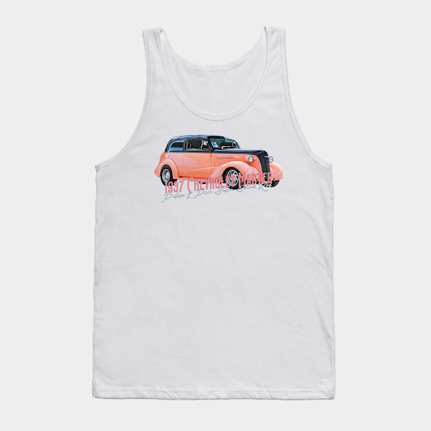 1937 Chevrolet Master Deluxe 2 Door Sedan Street Rod Tank Top by Gestalt Imagery